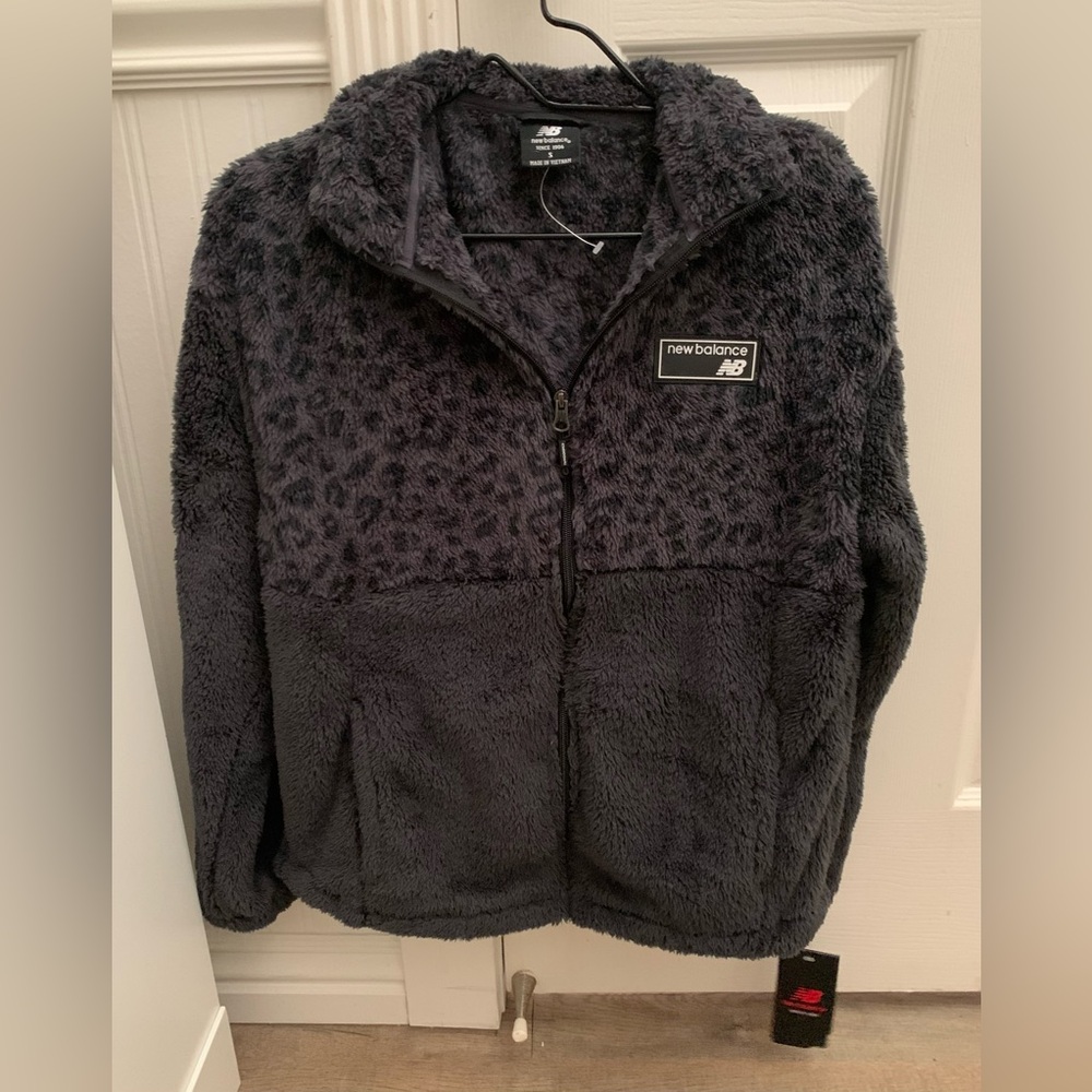 New Balance Leopard Sherpa Jacket